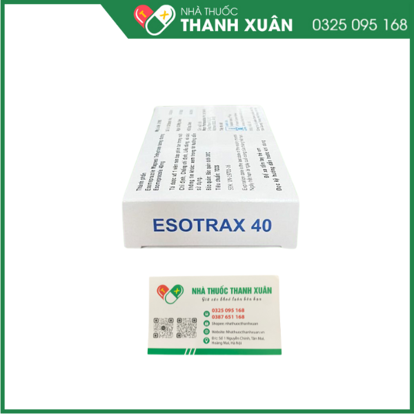 ESOTRAX 40  Điều trị viêm thực quản do trào ngược dạ dày- thực quản